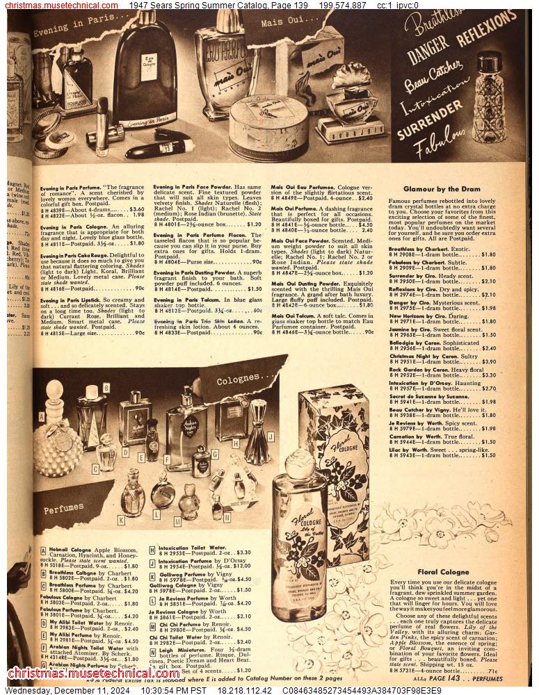 1947 Sears Spring Summer Catalog, Page 139