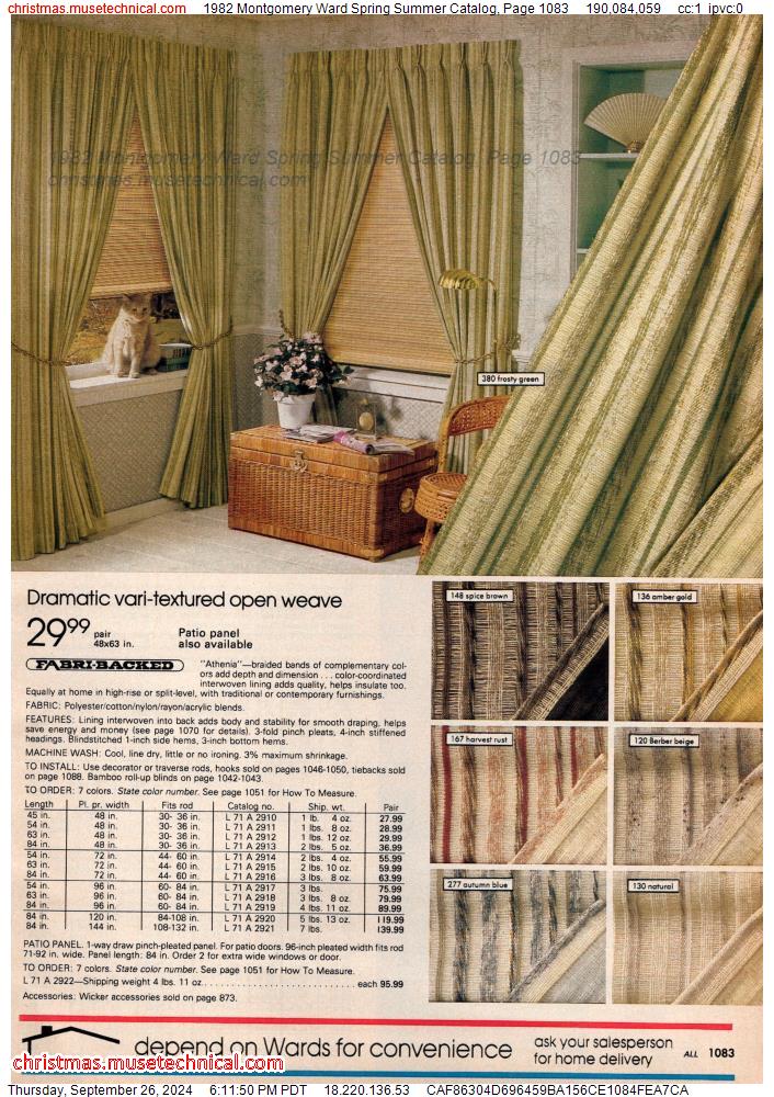 1982 Montgomery Ward Spring Summer Catalog, Page 1083