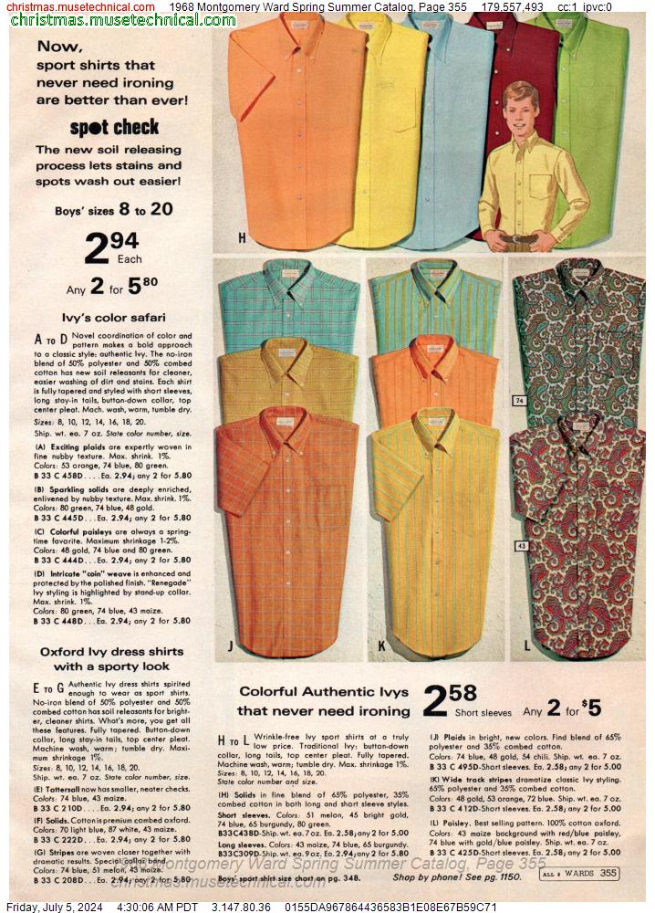 1968 Montgomery Ward Spring Summer Catalog, Page 355