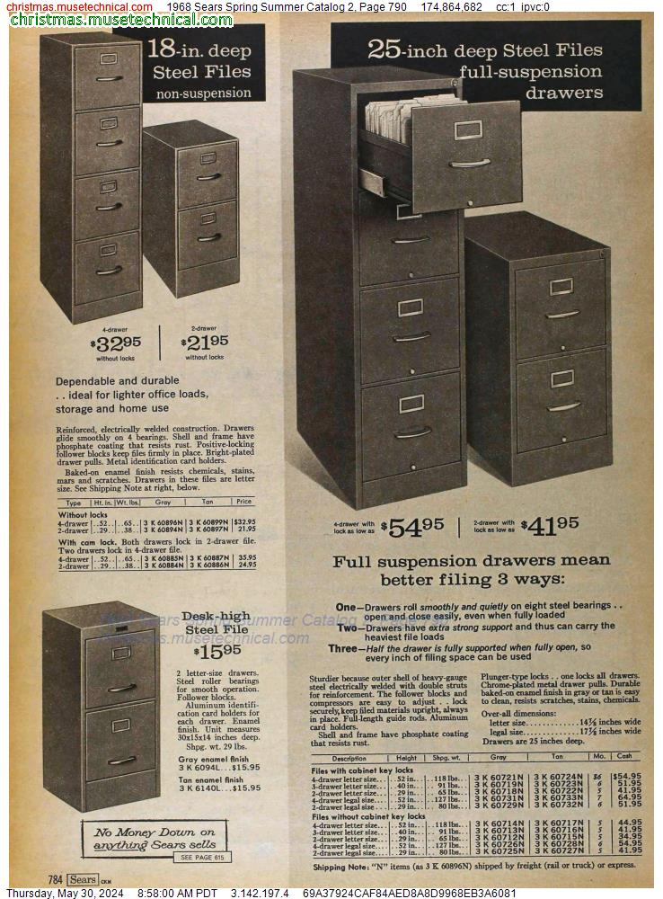 1968 Sears Spring Summer Catalog 2, Page 790