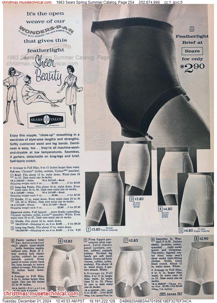 1963 Sears Spring Summer Catalog, Page 254