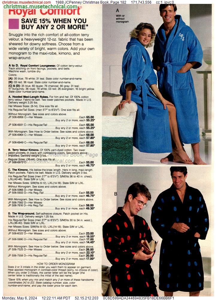 1988 JCPenney Christmas Book, Page 182