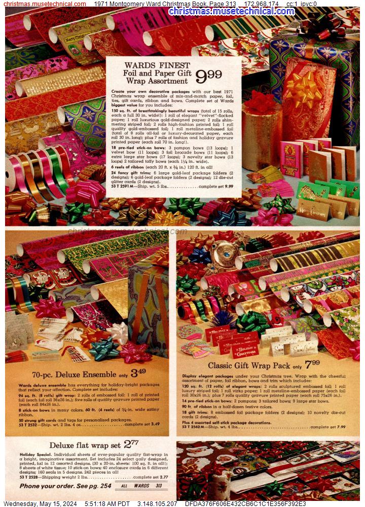 1971 Montgomery Ward Christmas Book, Page 313