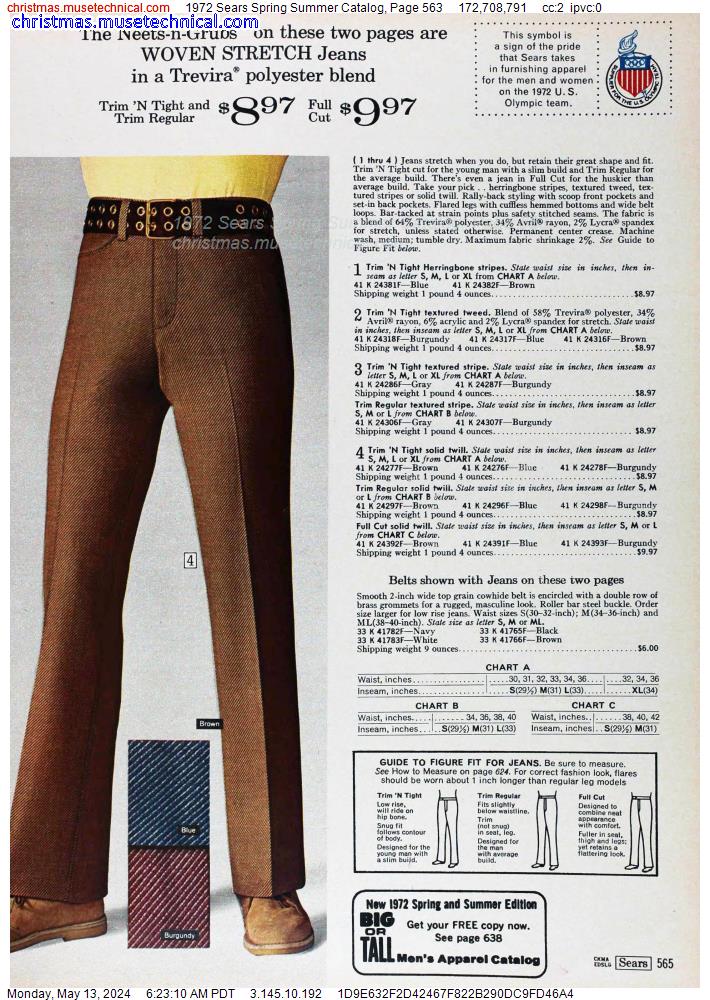 1972 Sears Spring Summer Catalog, Page 563