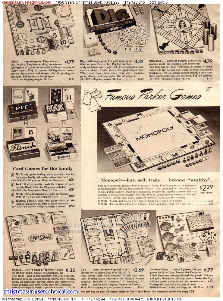 1950 Sears Christmas Book, Page 226