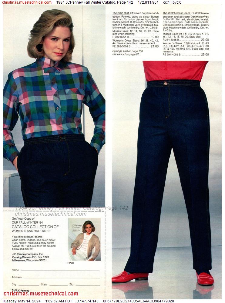 1984 JCPenney Fall Winter Catalog, Page 142