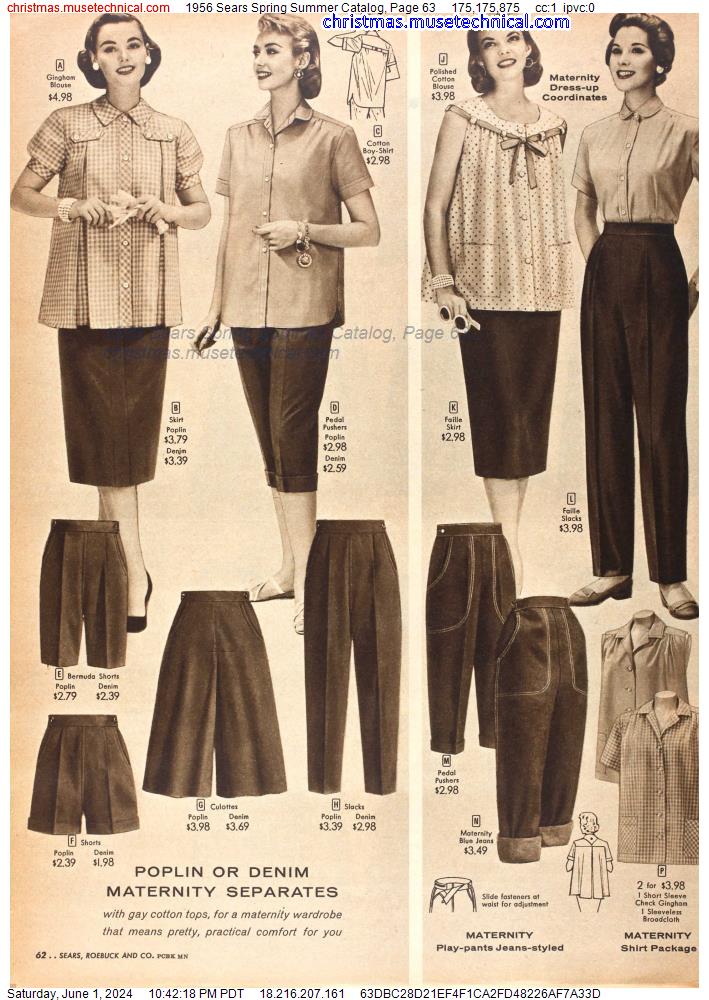 1956 Sears Spring Summer Catalog, Page 63