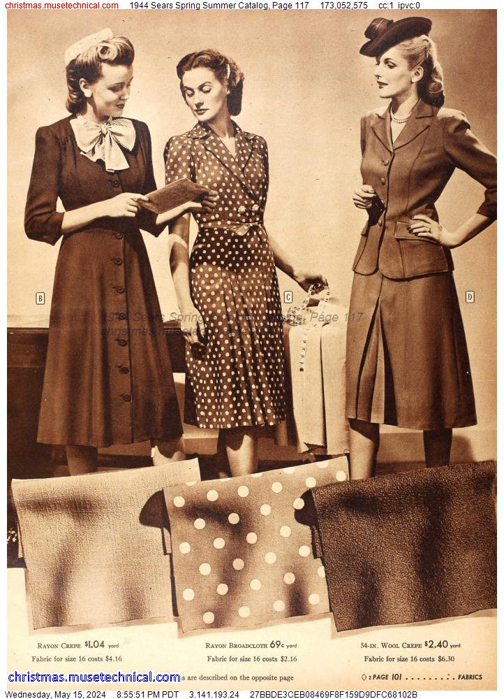 1944 Sears Spring Summer Catalog, Page 117