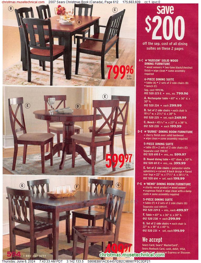 2007 Sears Christmas Book (Canada), Page 612