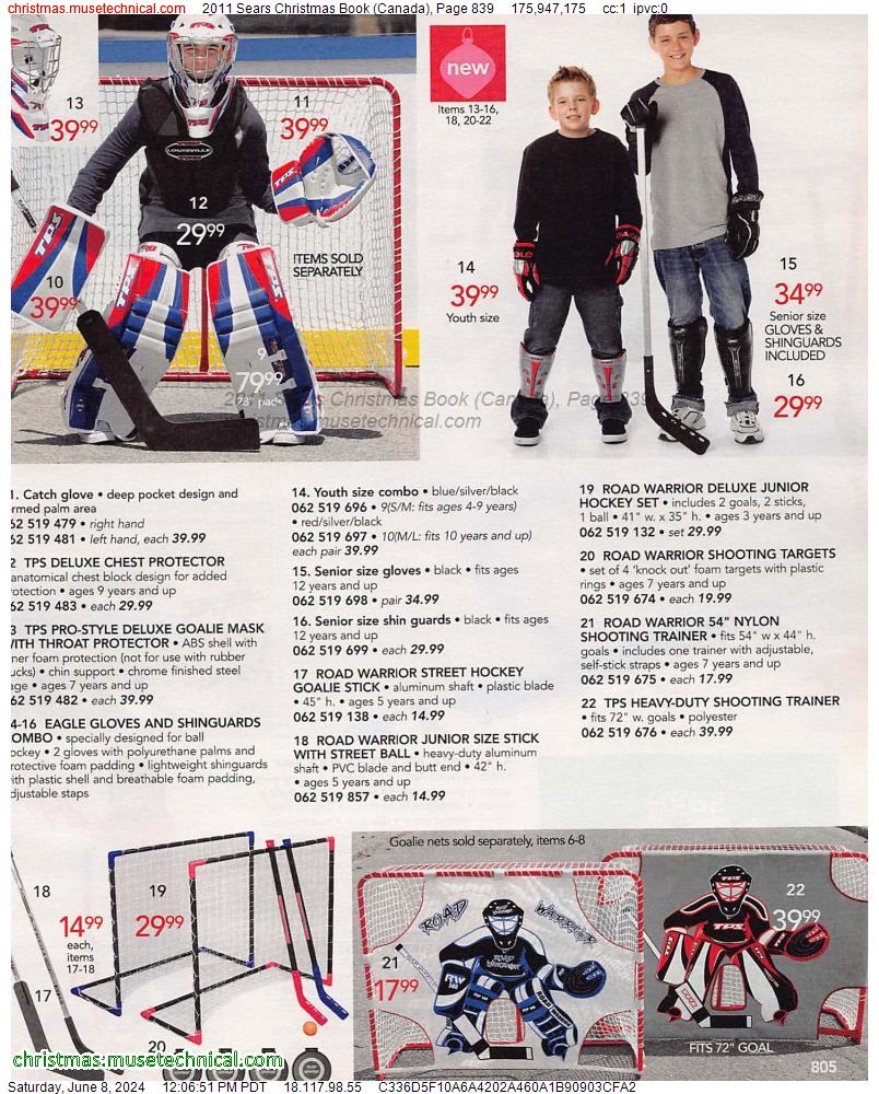 2011 Sears Christmas Book (Canada), Page 839