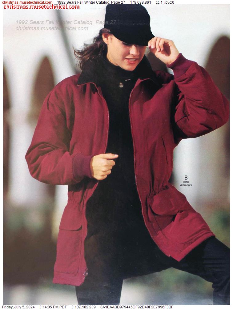 1992 Sears Fall Winter Catalog, Page 27
