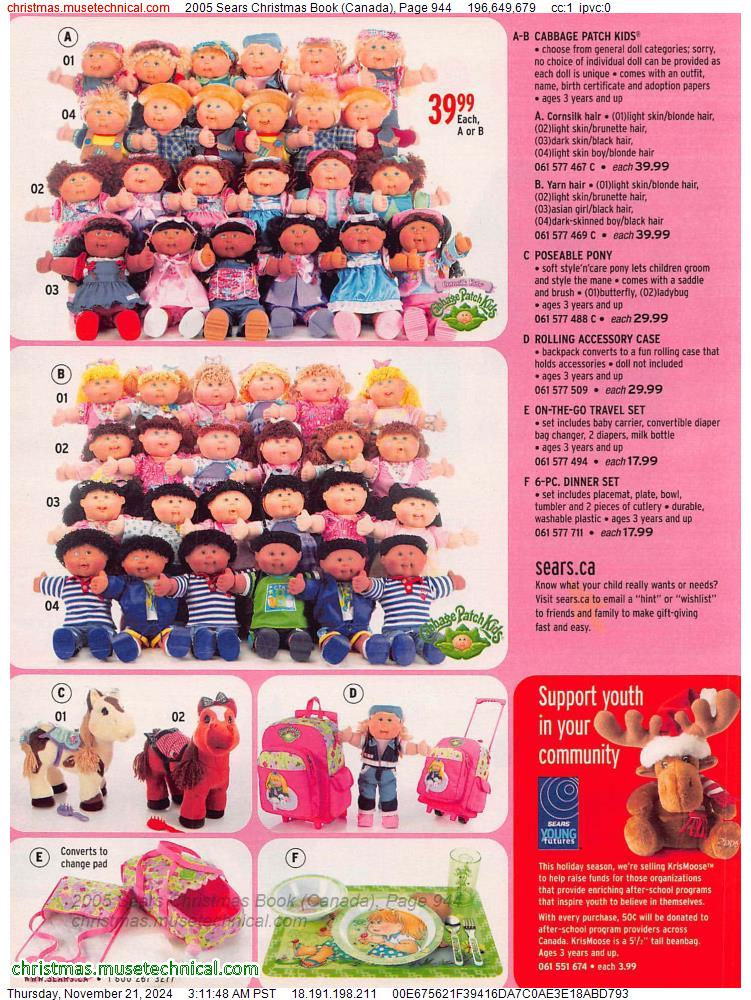 2005 Sears Christmas Book (Canada), Page 944