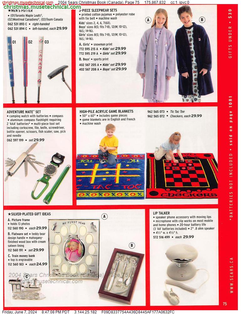 2004 Sears Christmas Book (Canada), Page 75