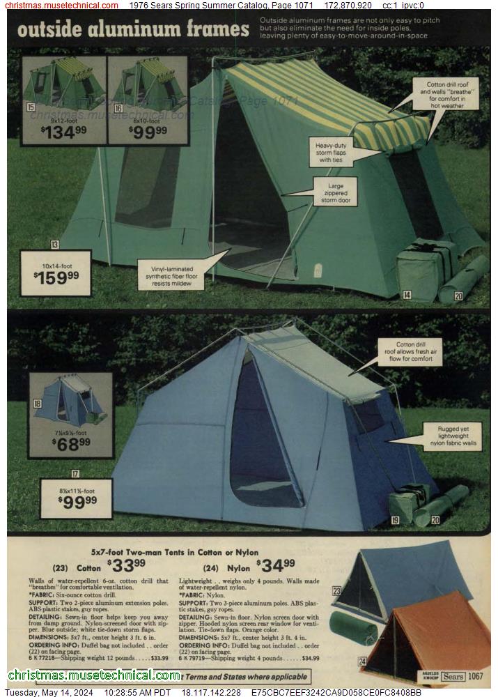 1976 Sears Spring Summer Catalog, Page 1071