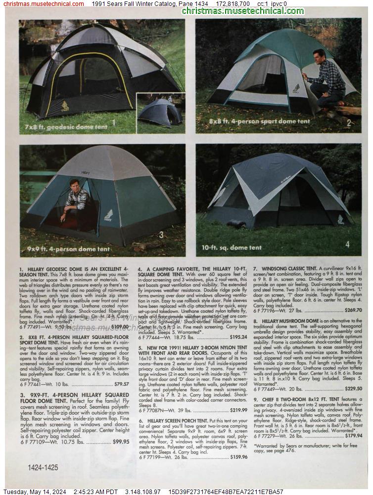 1991 Sears Fall Winter Catalog, Page 1434