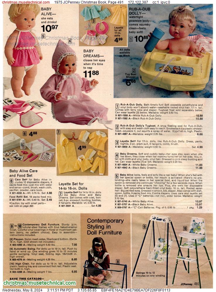 1975 JCPenney Christmas Book, Page 491