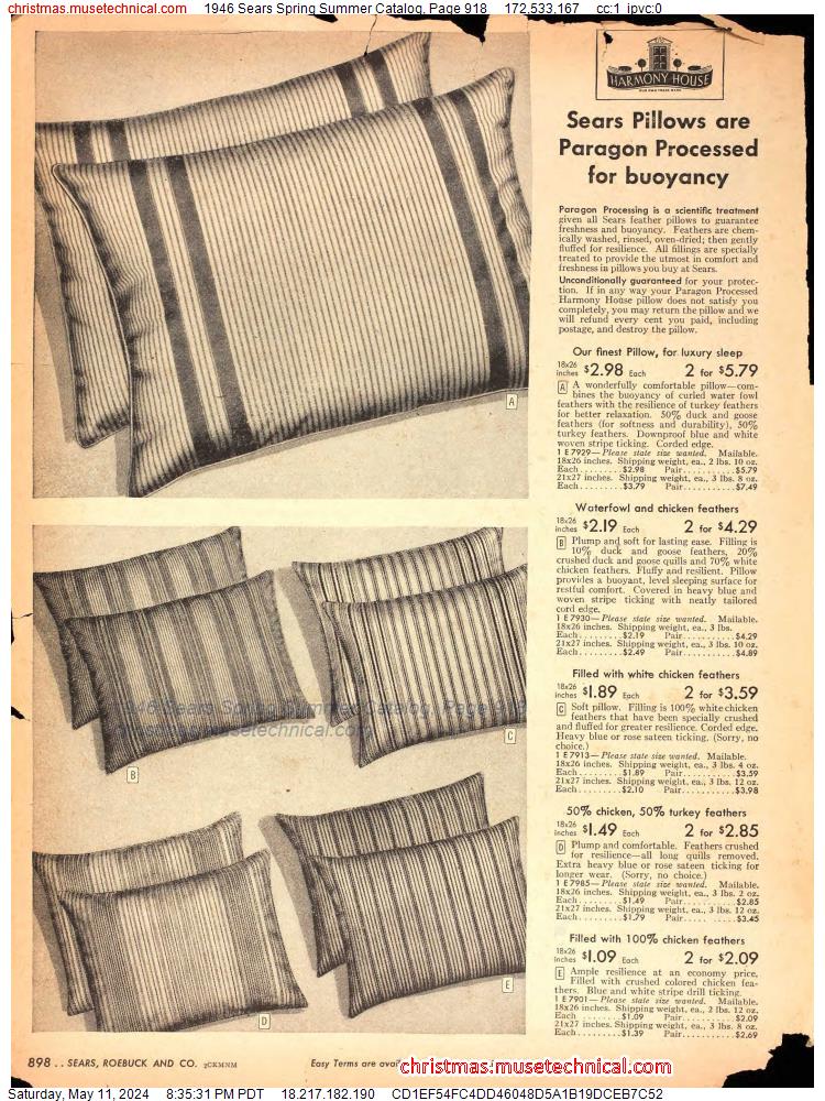 1946 Sears Spring Summer Catalog, Page 918