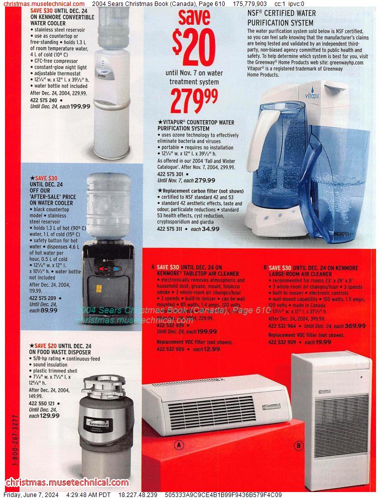 2004 Sears Christmas Book (Canada), Page 610