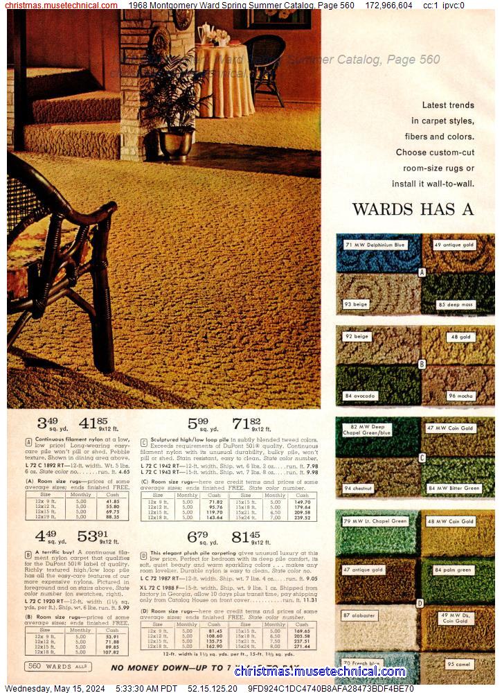 1968 Montgomery Ward Spring Summer Catalog, Page 560