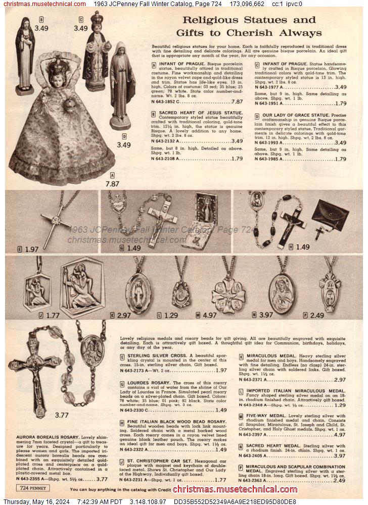1963 JCPenney Fall Winter Catalog, Page 724