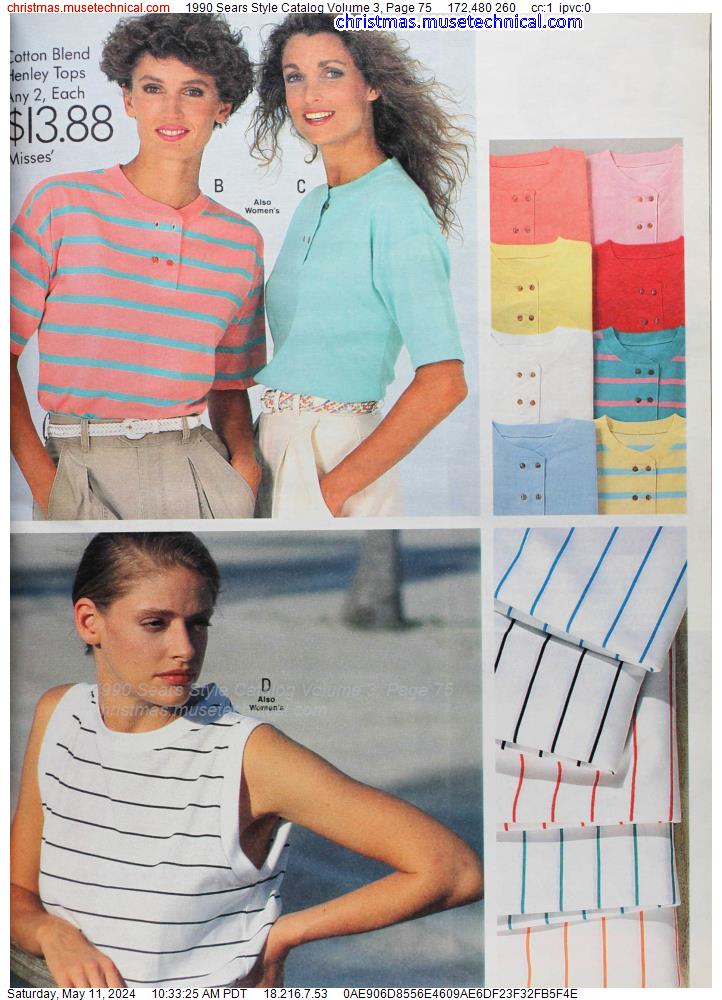 1990 Sears Style Catalog Volume 3, Page 75