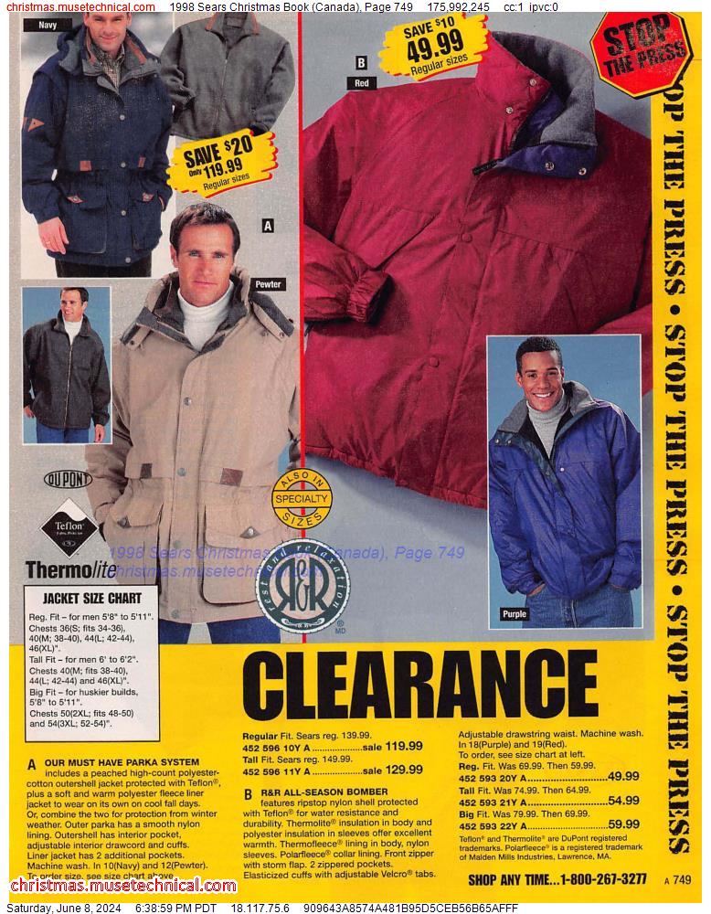 1998 Sears Christmas Book (Canada), Page 749