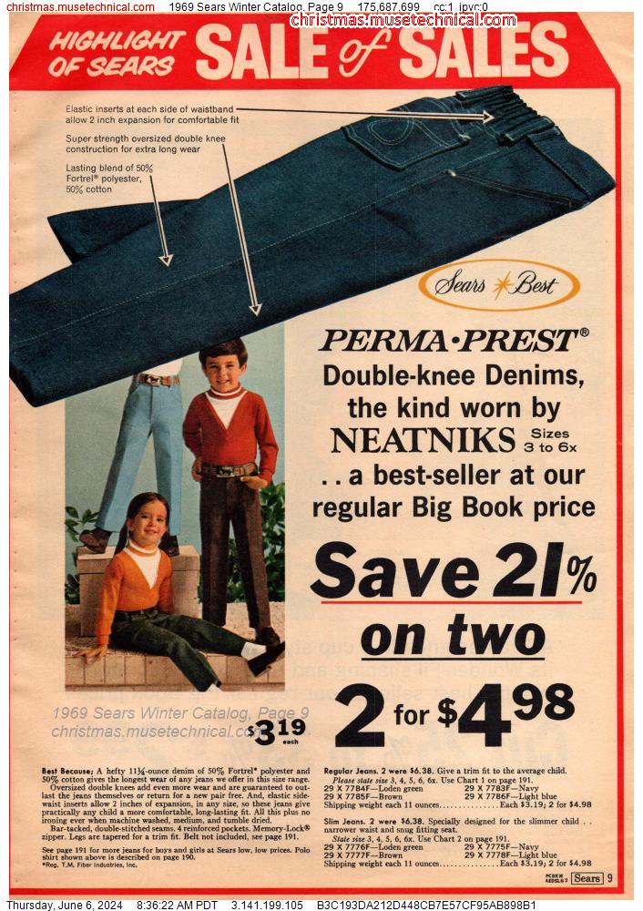 1969 Sears Winter Catalog, Page 9