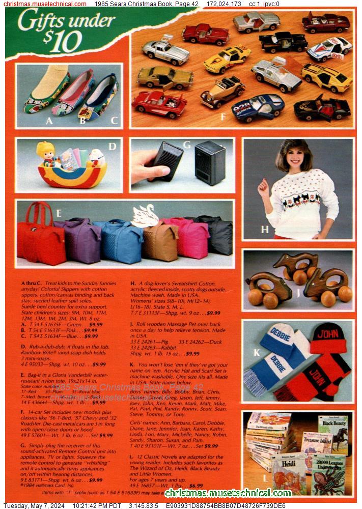 1985 Sears Christmas Book, Page 42