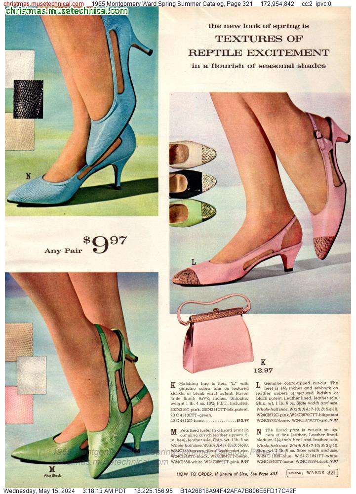 1965 Montgomery Ward Spring Summer Catalog, Page 321