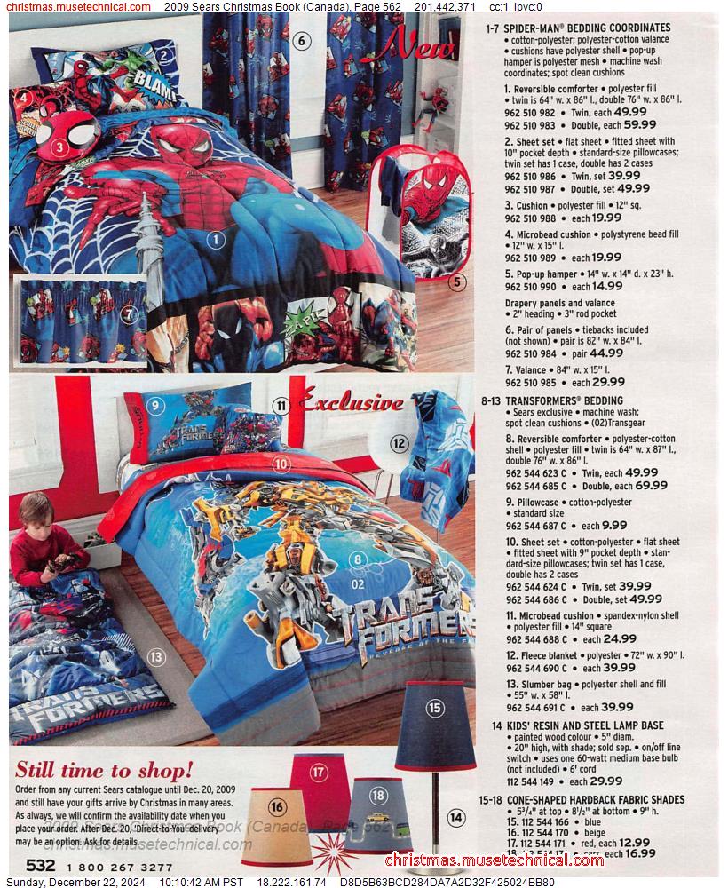 2009 Sears Christmas Book (Canada), Page 562