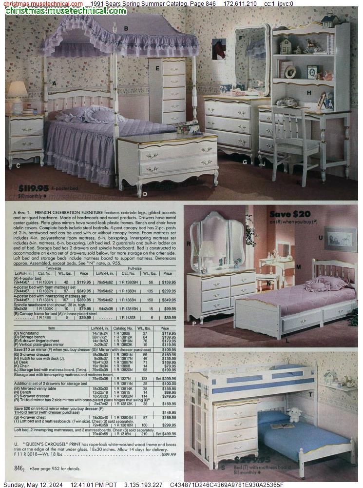 1991 Sears Spring Summer Catalog, Page 846