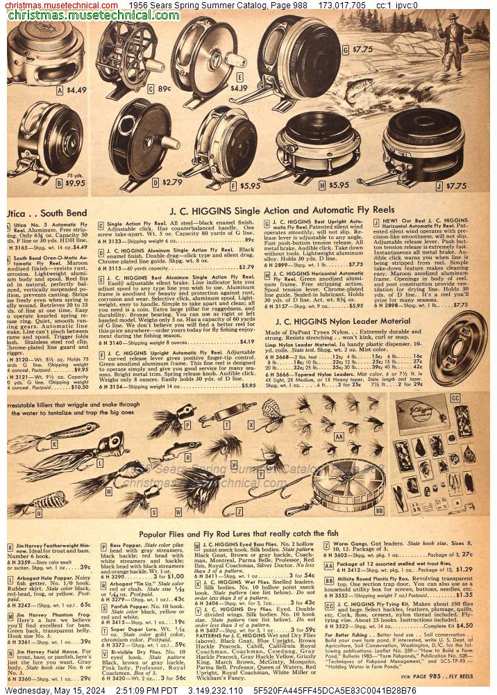 1956 Sears Spring Summer Catalog, Page 988