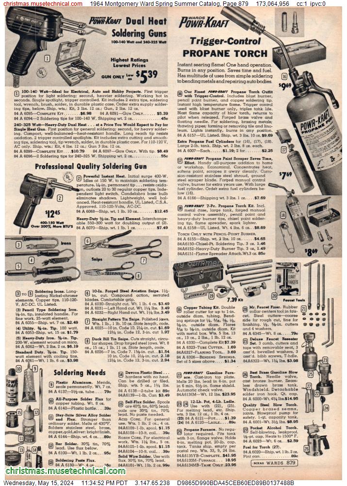 1964 Montgomery Ward Spring Summer Catalog, Page 879