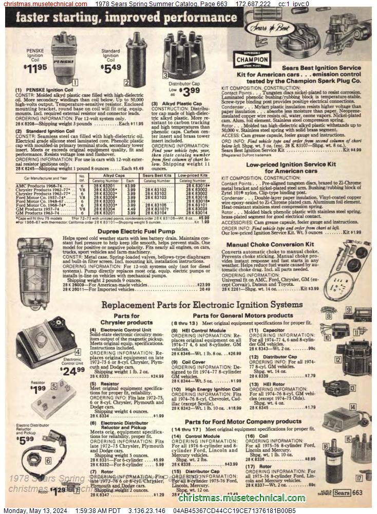 1978 Sears Spring Summer Catalog, Page 663
