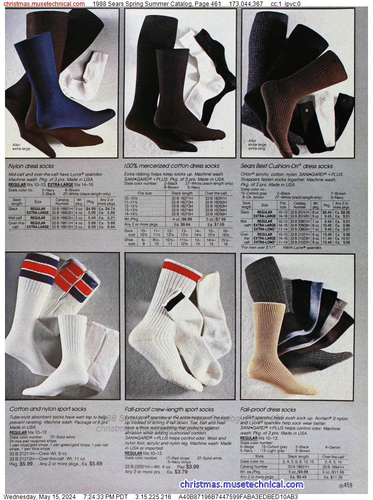 1988 Sears Spring Summer Catalog, Page 461