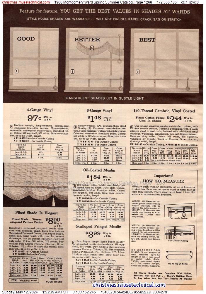 1966 Montgomery Ward Spring Summer Catalog, Page 1268