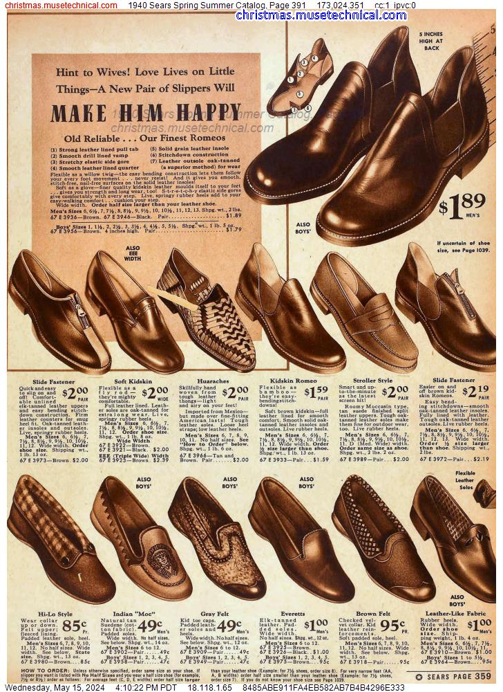 1940 Sears Spring Summer Catalog, Page 391