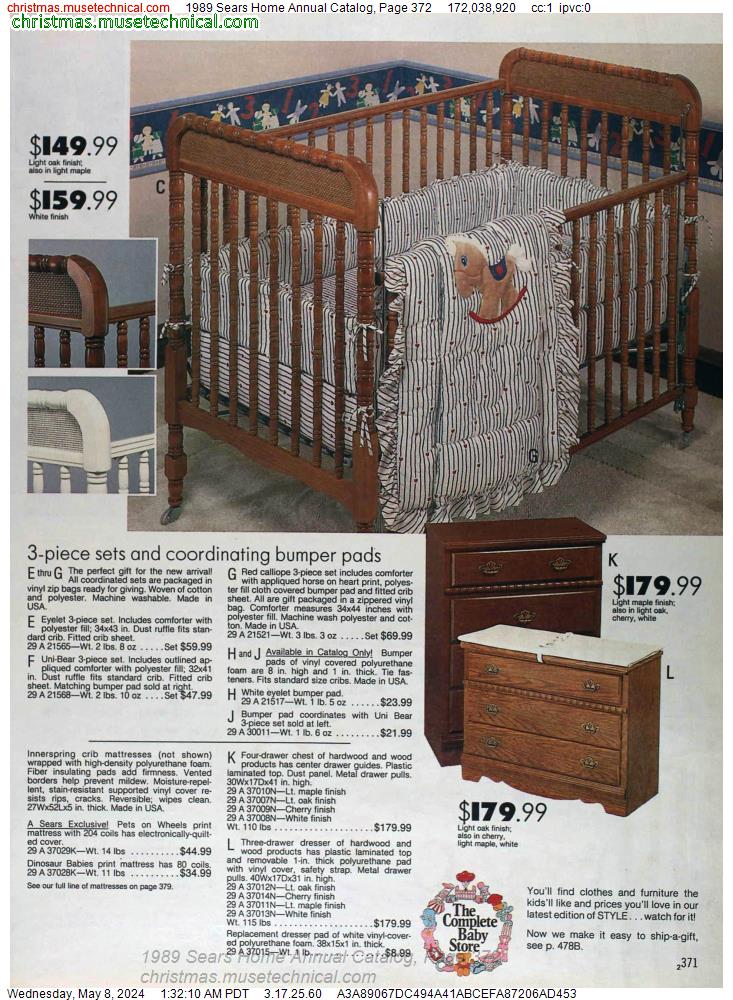 1989 Sears Home Annual Catalog, Page 372