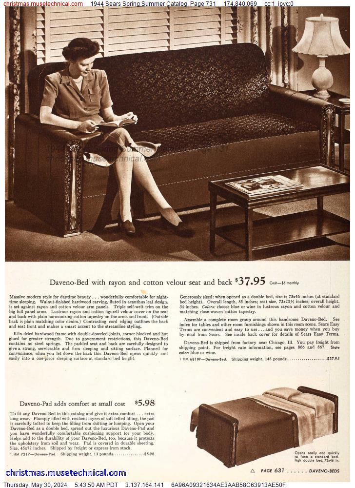 1944 Sears Spring Summer Catalog, Page 731