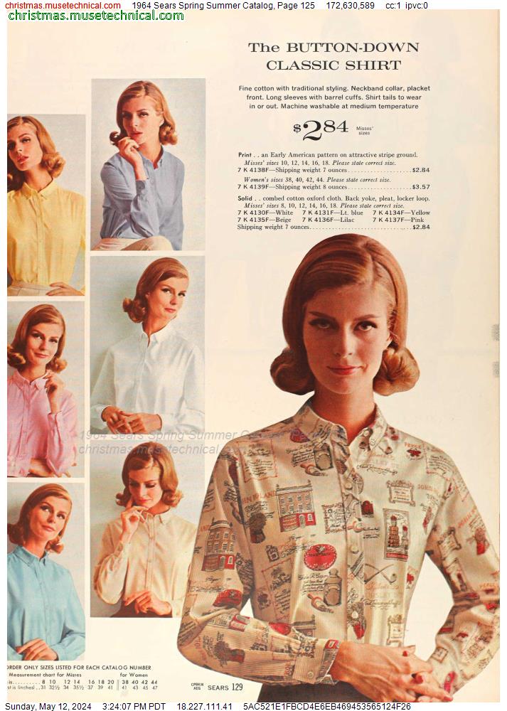 1964 Sears Spring Summer Catalog, Page 125