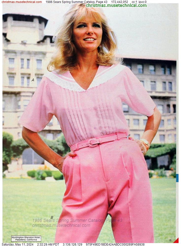 1986 Sears Spring Summer Catalog, Page 43