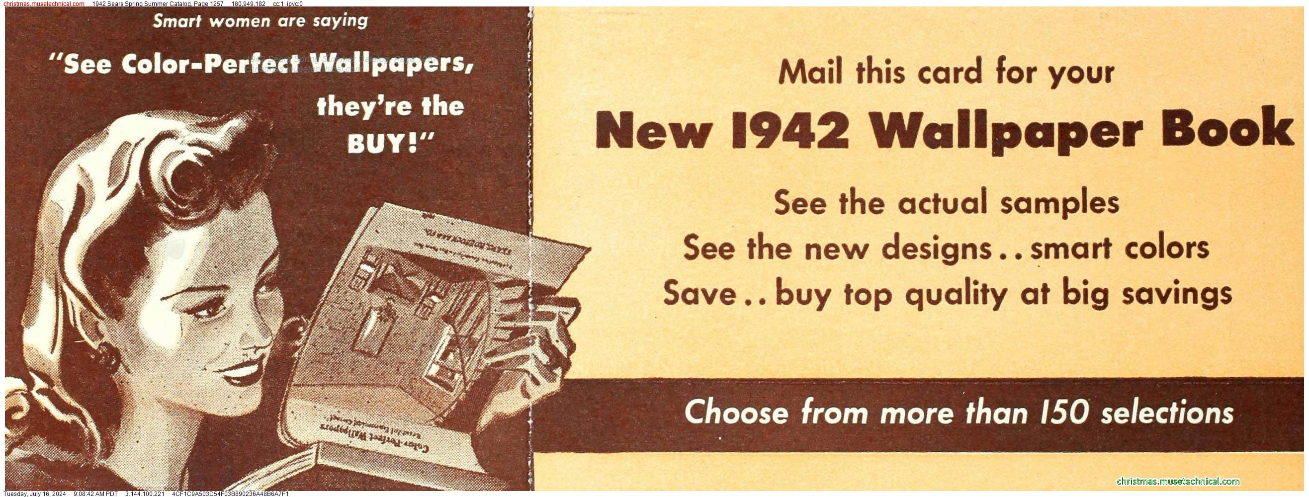 1942 Sears Spring Summer Catalog, Page 1257