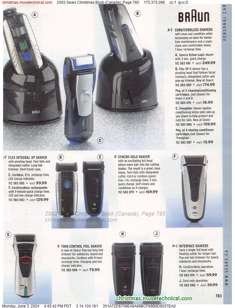 2003 Sears Christmas Book (Canada), Page 785