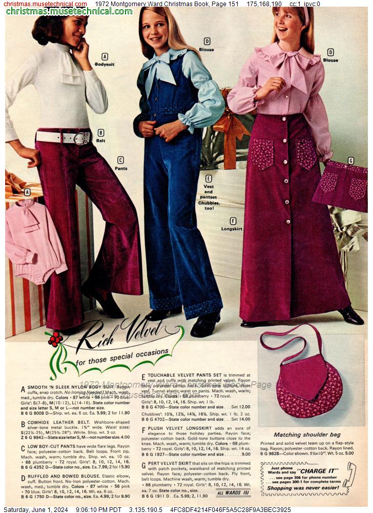 1972 Montgomery Ward Christmas Book, Page 151