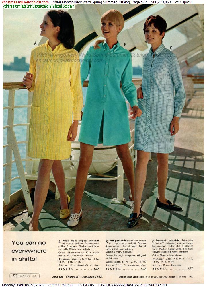 1968 Montgomery Ward Spring Summer Catalog, Page 122