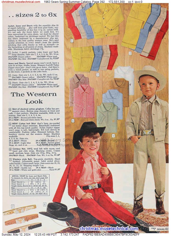 1963 Sears Spring Summer Catalog, Page 392