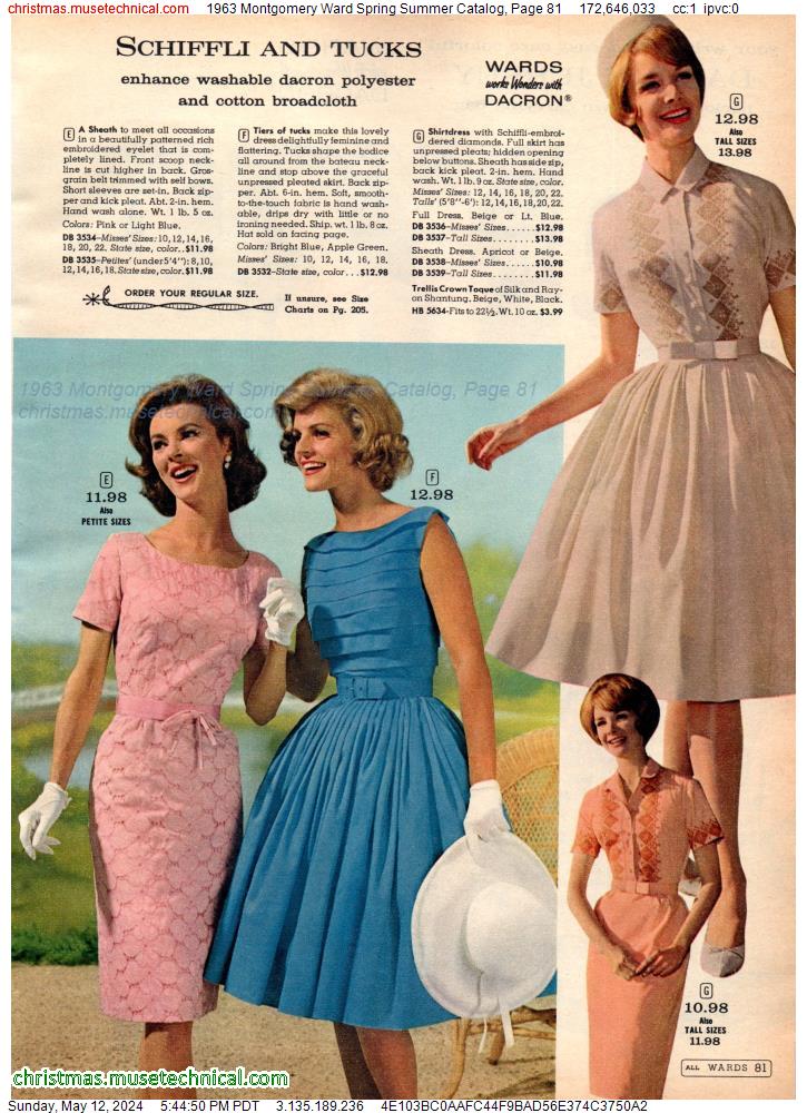 1963 Montgomery Ward Spring Summer Catalog, Page 81