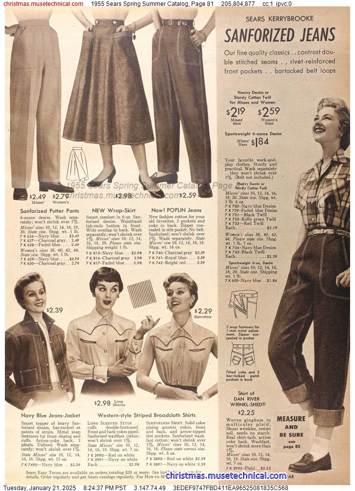 1955 Sears Spring Summer Catalog, Page 81