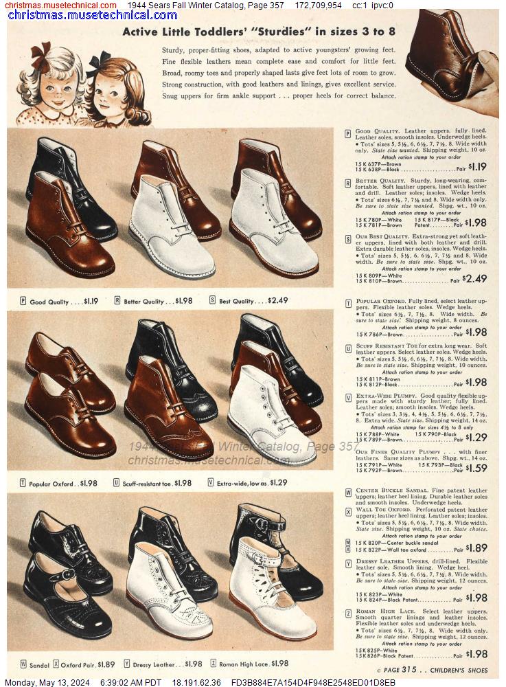 1944 Sears Fall Winter Catalog, Page 357