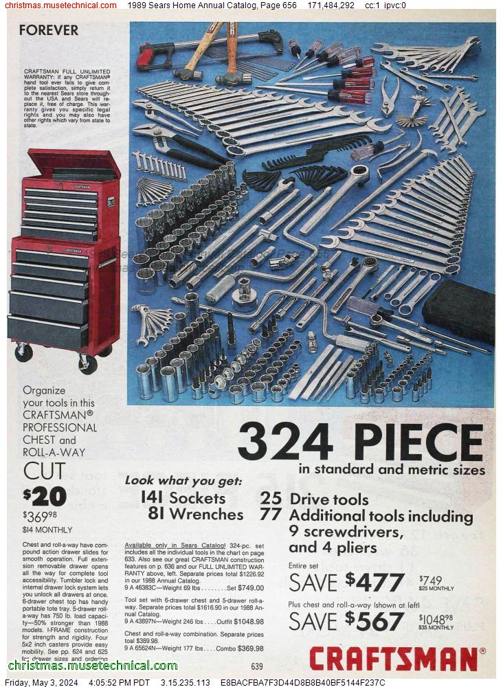 1989 Sears Home Annual Catalog, Page 656